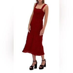 ADAM LIPPES
Poppy Red Crochet Dress NWT
